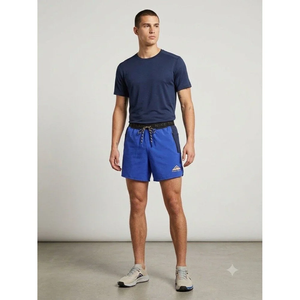 Nike Trail Shorts Royal Blue Navy Gorpcore Utility Running Shorts Men's Size L
